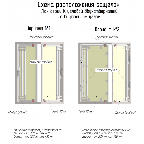 Рассчитать люк по индивидуальным размерам Люкер, ревизионные сантехнические люки