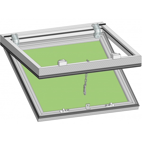 Съёмный люк под покраску серии Космос Люкер, ревизионные сантехнические люки
