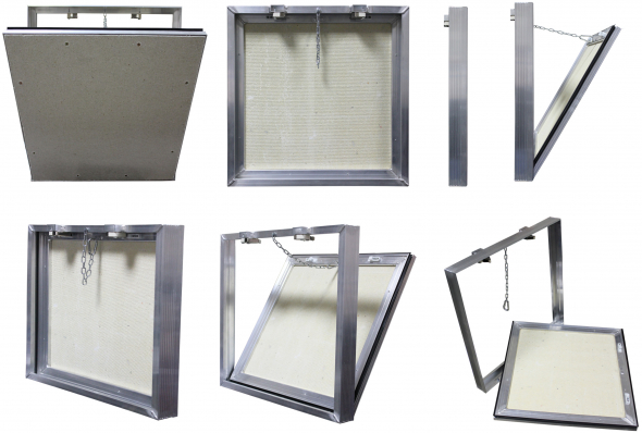 Люк серии Д (доступ съёмный) Люкер, ревизионные сантехнические люки