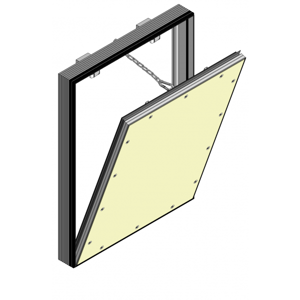 Люк серии Д (доступ съёмный) Люкер, ревизионные сантехнические люки