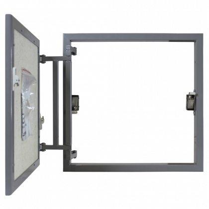 Скрытые люки под плитку серии K (сталь / нажимной) Люкер, ревизионные сантехнические люки
