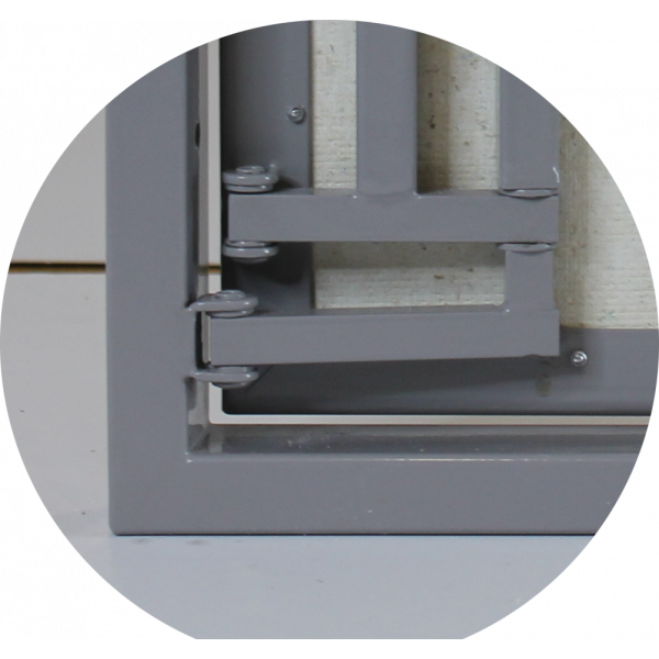 Скрытые люки под плитку серии K (сталь / нажимной) Люкер, ревизионные сантехнические люки