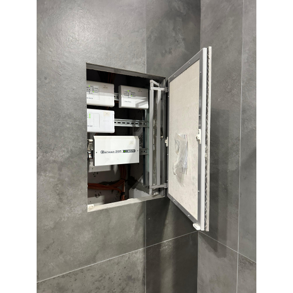 Скрытые люки под плитку серии K (сталь / нажимной) Люкер, ревизионные сантехнические люки